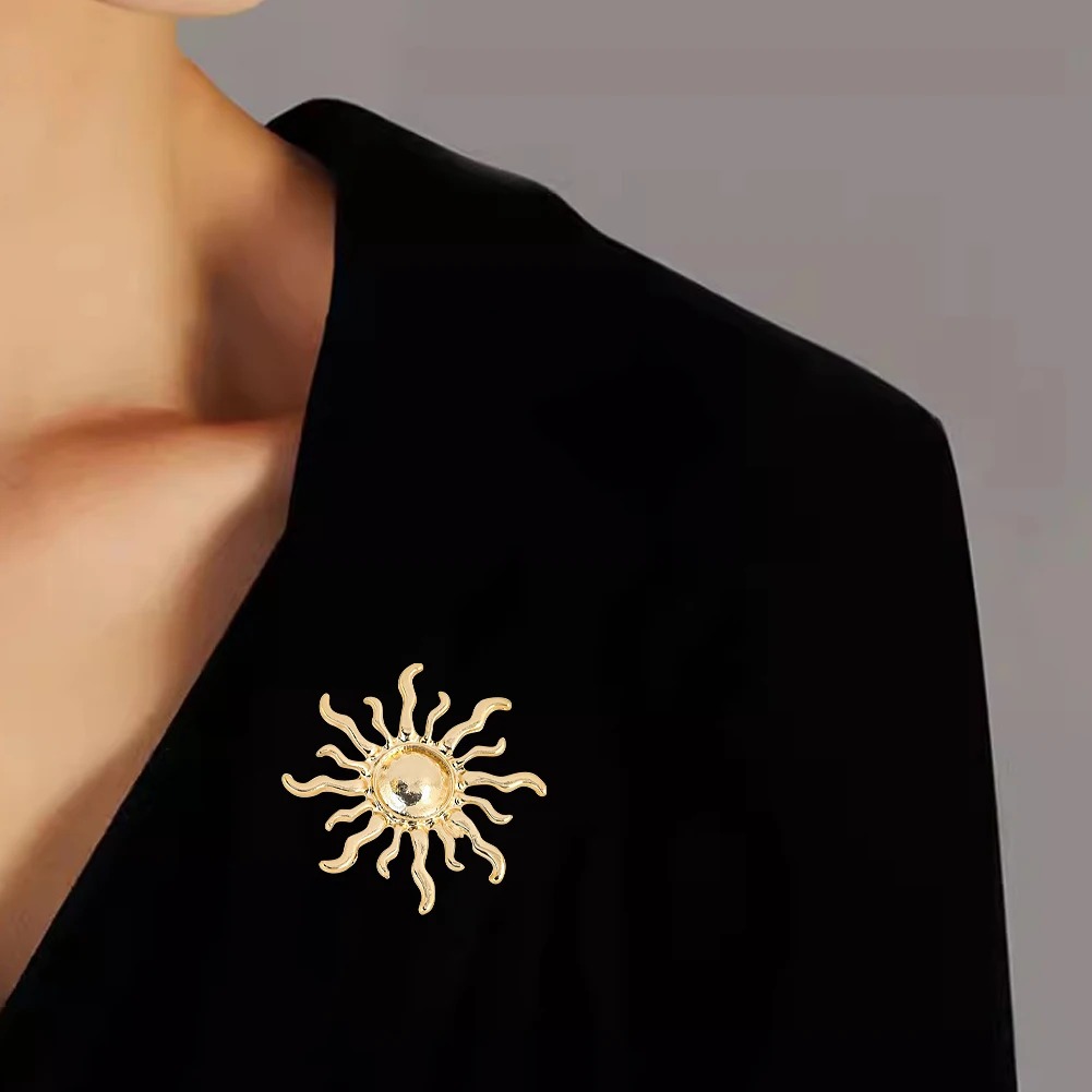Outdoor Hunting Outfit - Broche en alliage de fleur Sunburst,