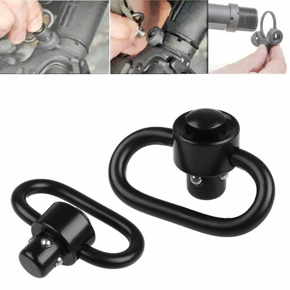 Rifle Sling Swivel - Sangle tactique pour fusil, boucle pivotante,