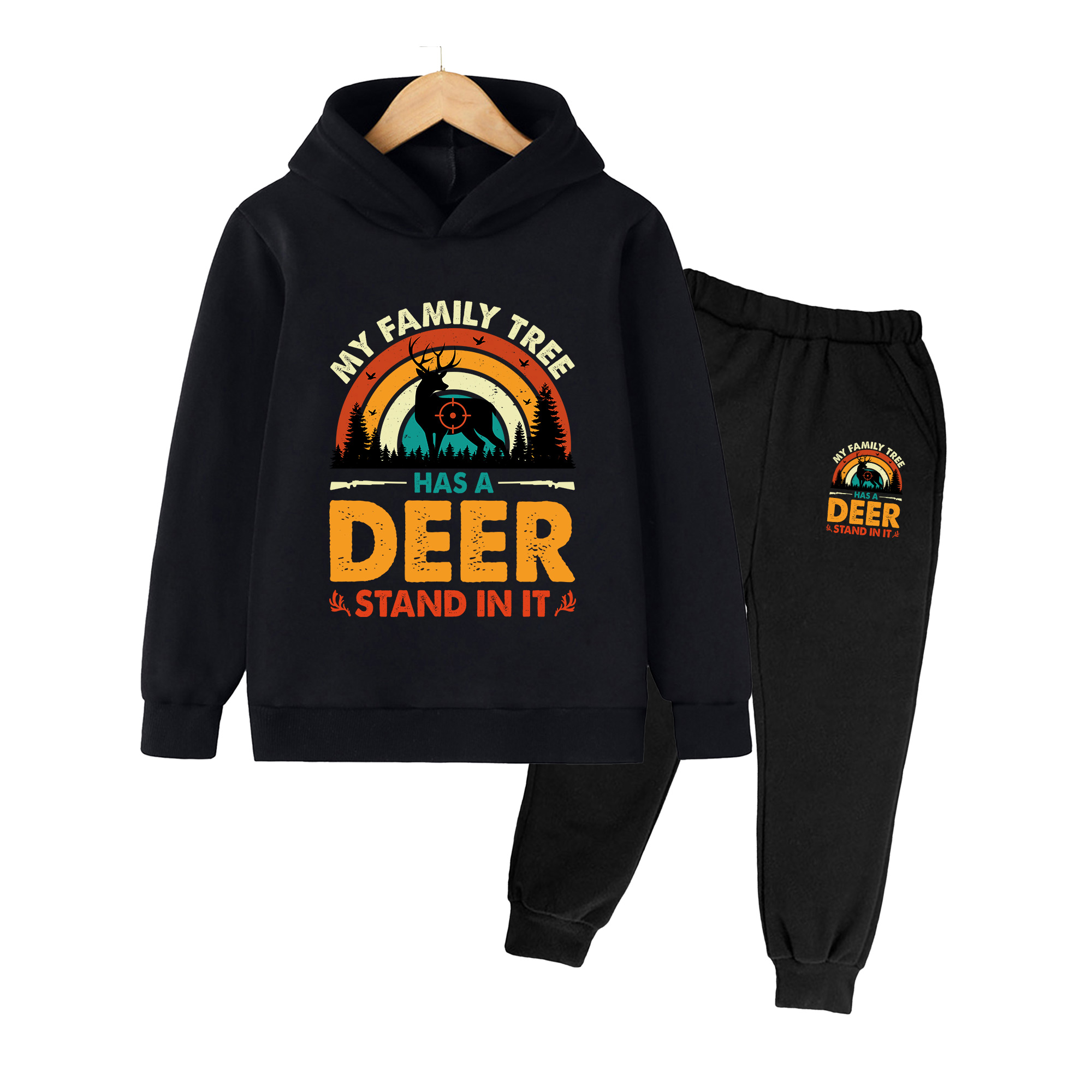 Outdoor Hunting Outfit - Ensemble sweat à capuche et pantalon