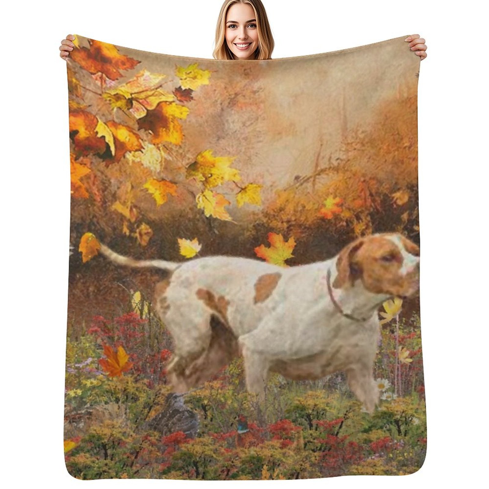 Outdoor Hunting Blanket - Couverture de chasse English Pointer, pliable,