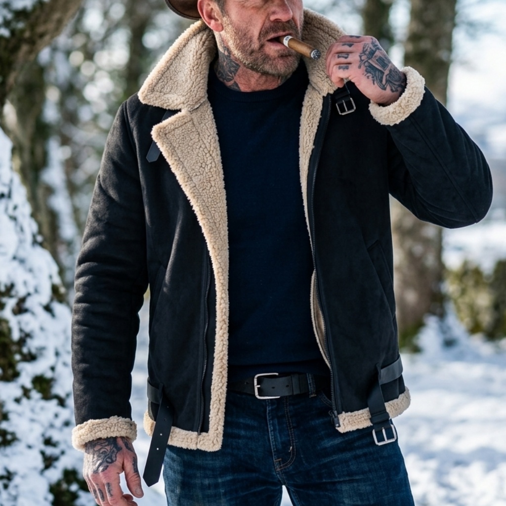 Outdoor Hunting Fleece - Veste d'hiver pour homme en faux