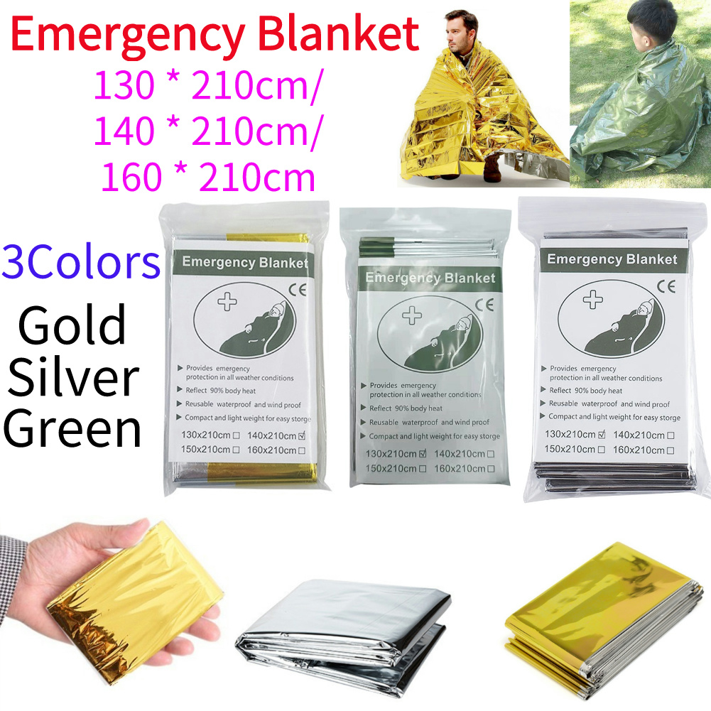 Outdoor Hunting Blanket - Couverture d'urgence en aluminium, légère et