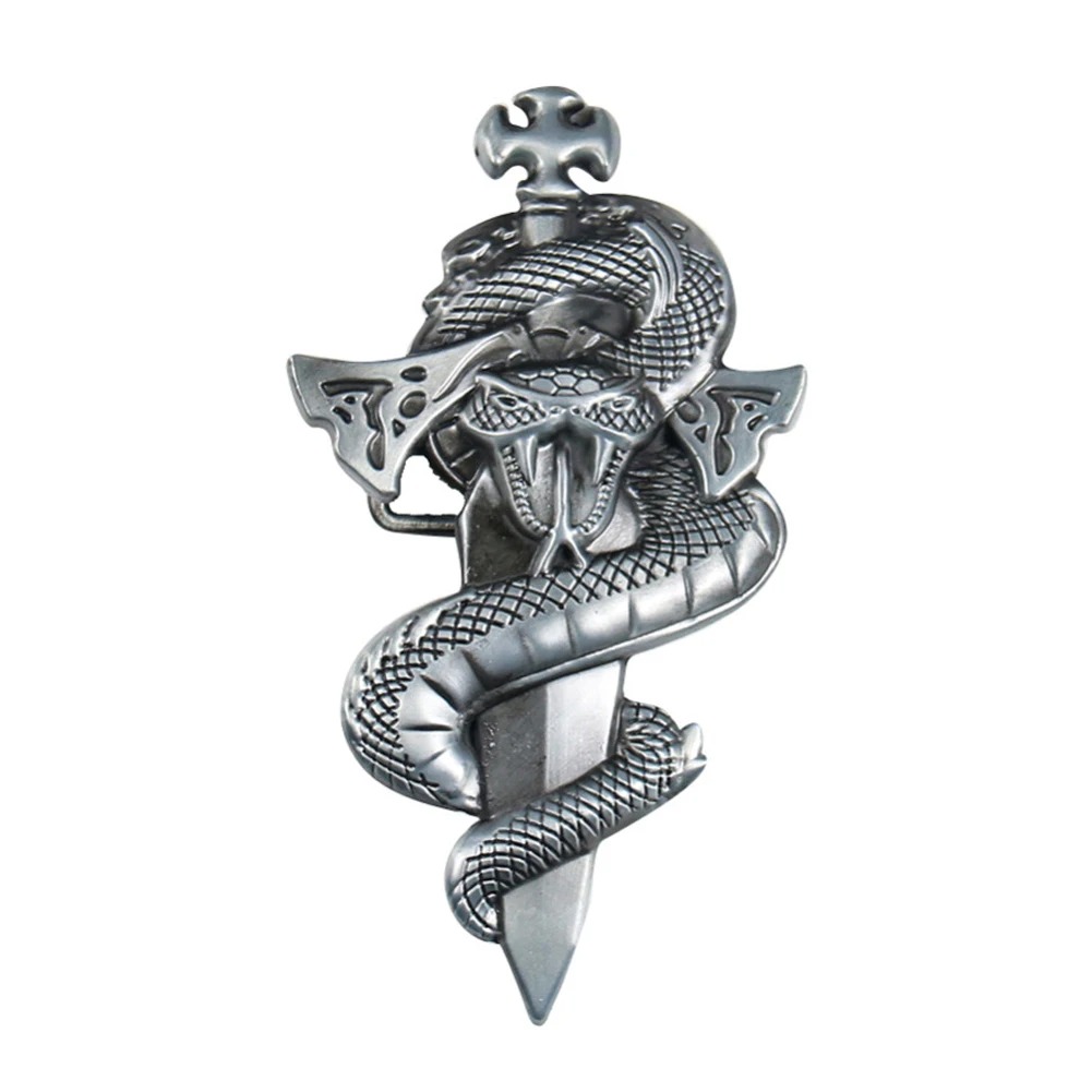 Outdoor Hunting Outfit - Couteau Totem serpent, boucle de ceinture