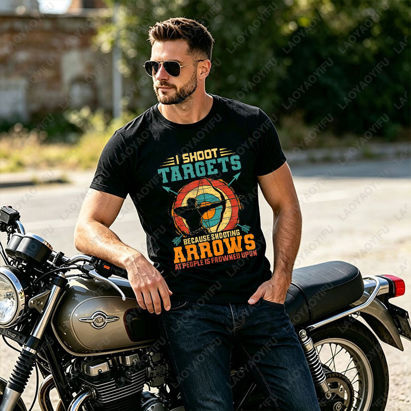 Outdoor Hunting Events - T-shirt graphique décontracté pour la pratique