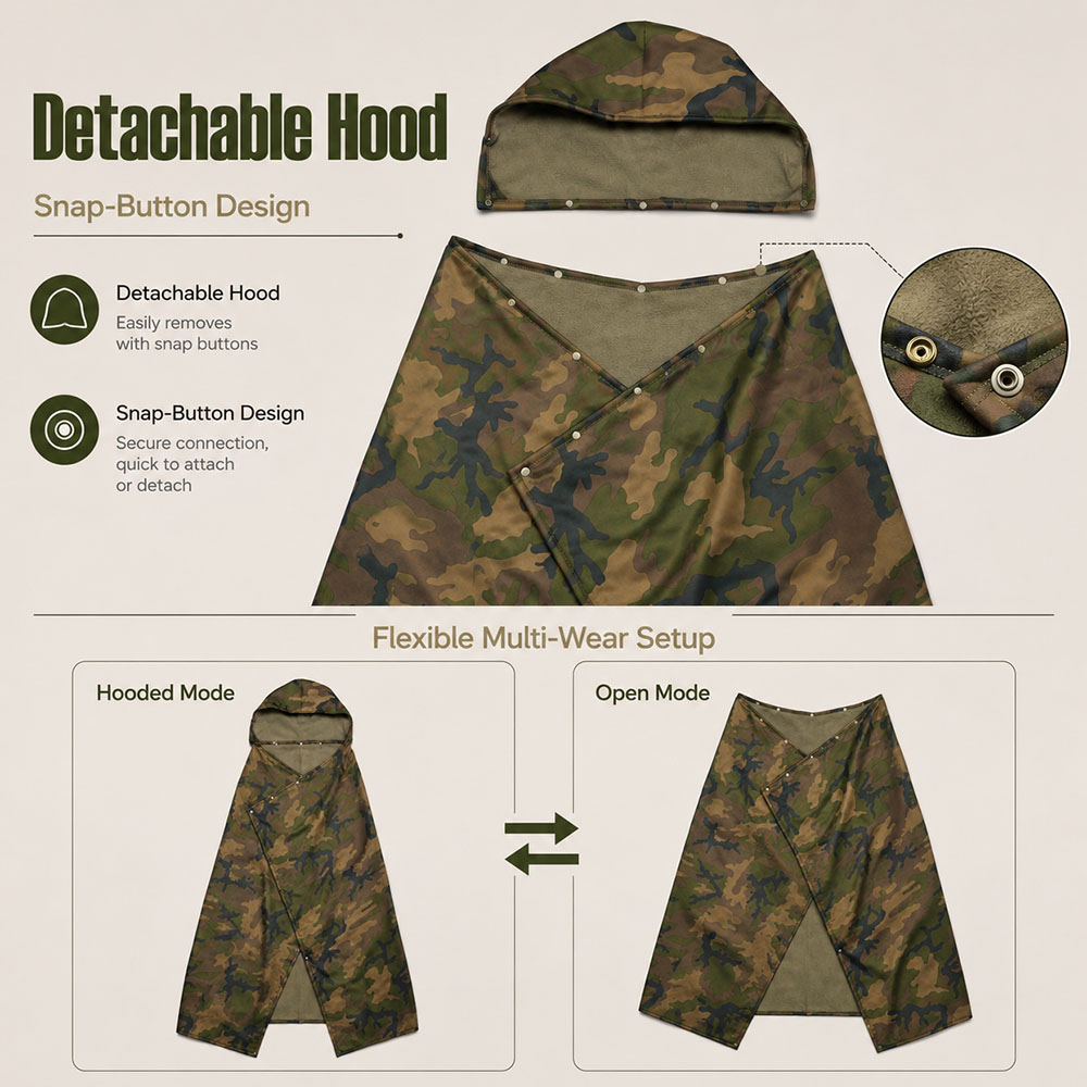 Couverture polaire tactique ca - Outdoor Hunting Blanket avis et prix