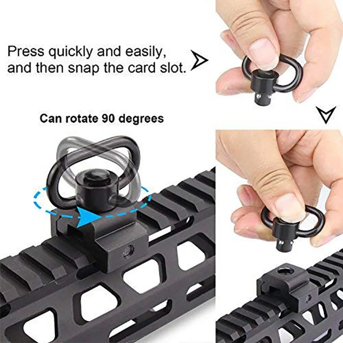 Sangle tactique pour fusil, bo - Rifle Sling Swivel avis et prix