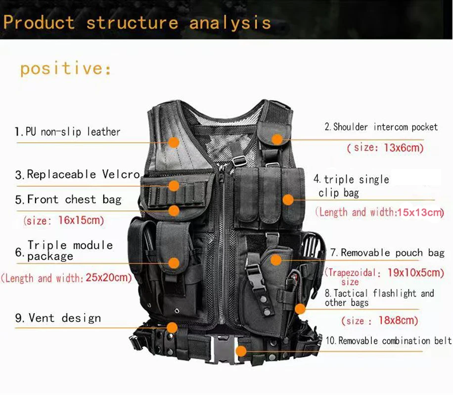 Gilet tactique Molle réglable, - Outdoor Hunting Fleece avis et prix