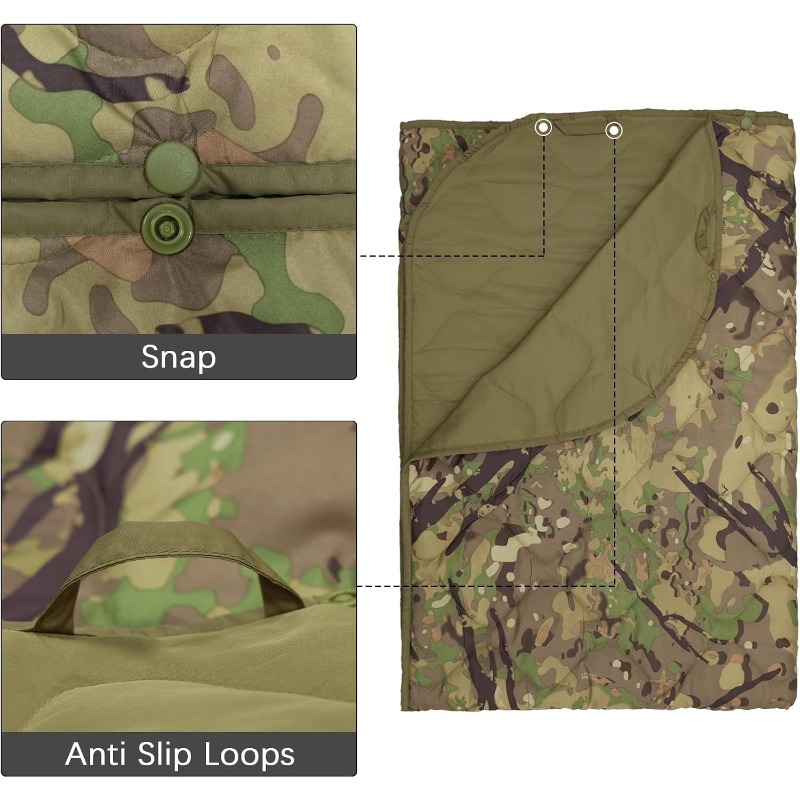 Couverture Woobie camouflage,  - Outdoor Hunting Blanket avis et prix