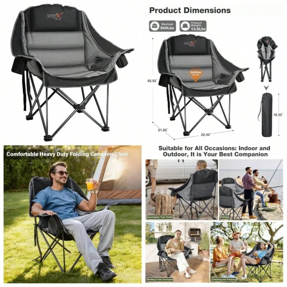 Chaise de camping surdimension - Outdoor Hunting Events avis et prix