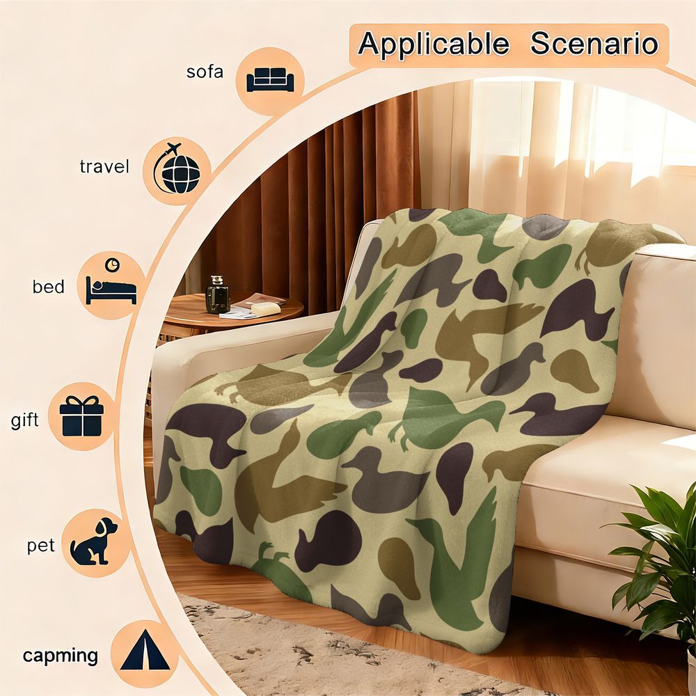 Couverture en flanelle à motif - Outdoor Hunting Blanket avis et prix