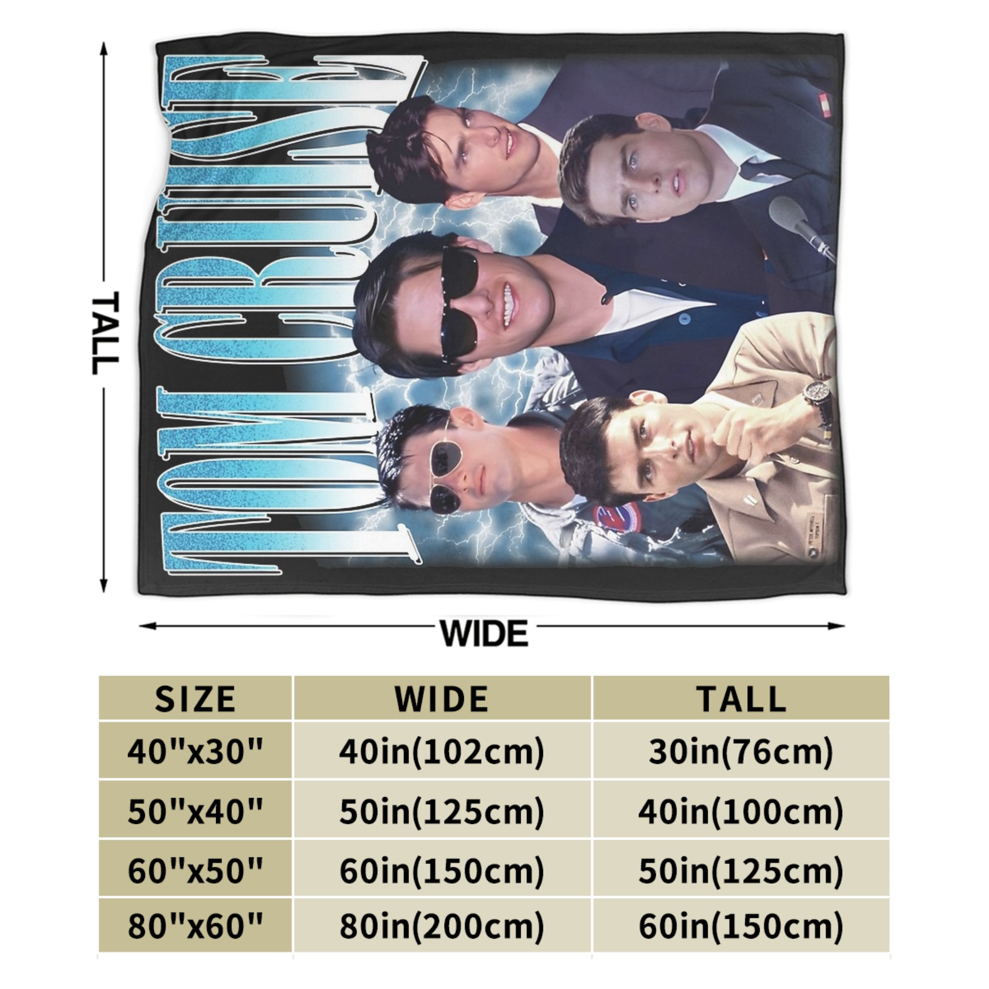 Couverture Tom Cruise années 9 - Outdoor Hunting Blanket avis et prix