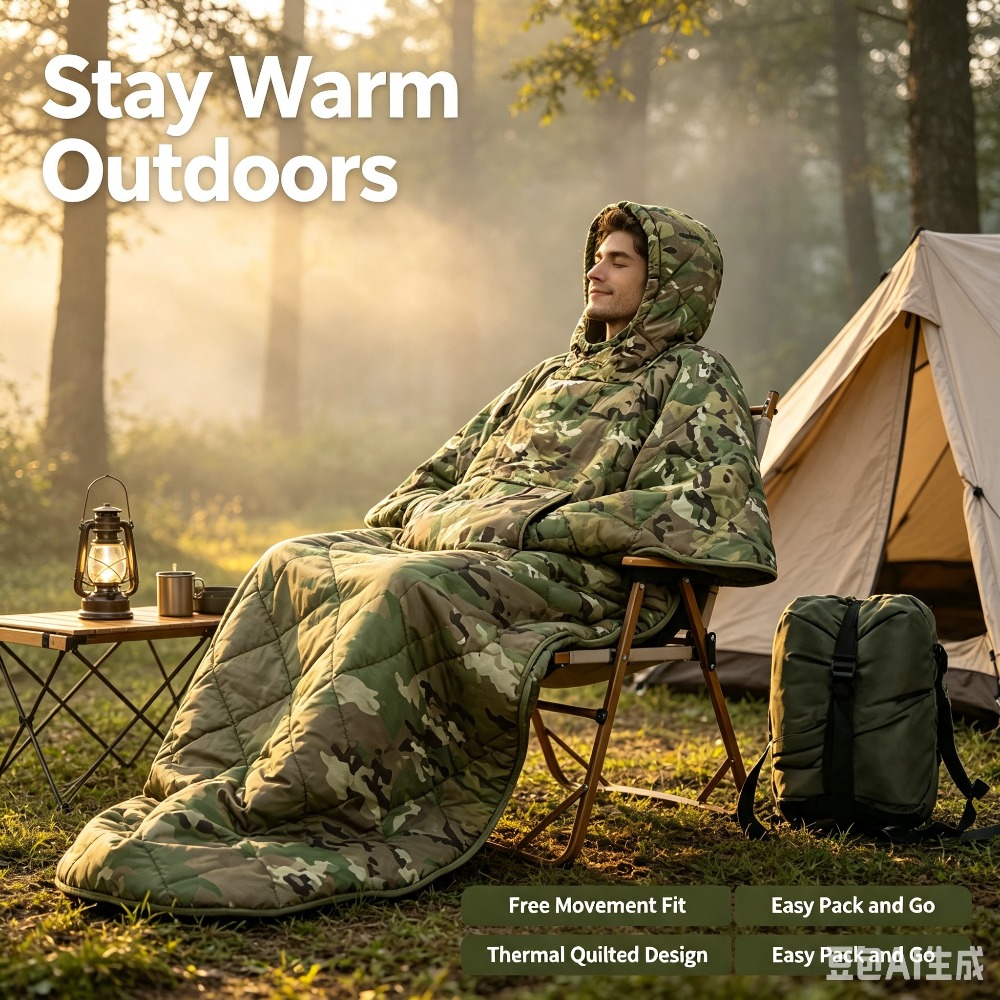 Couverture camouflage imperméa - Outdoor Hunting Blanket avis et prix